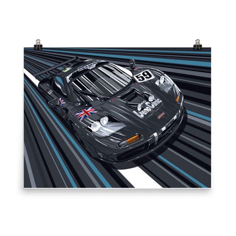 1995 McLaren F1 GTR Le Mans Poster – The RACER Store