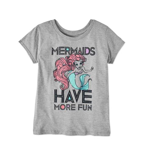 Girls Mermaids Have More Fun T Shirt Glitter Graphic Tee Sizes 4 To