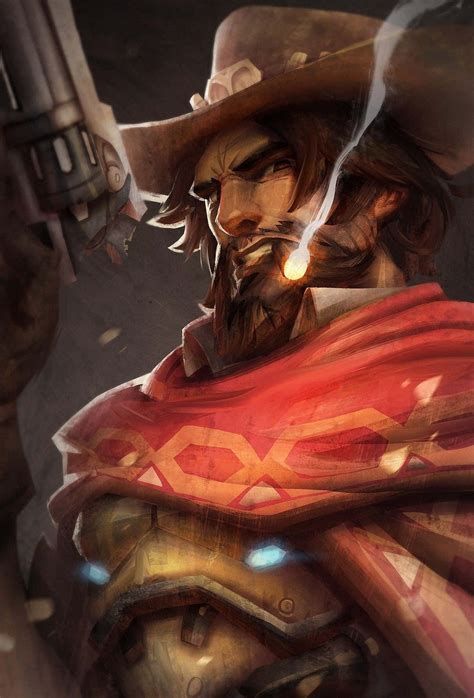 Download Sharpshooter Mccree Ready For Action In Overwatch Wallpaper