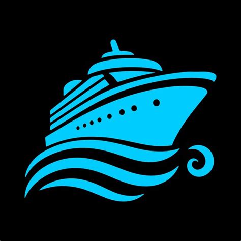 Premium Vector | Cruise ship silhouette vector