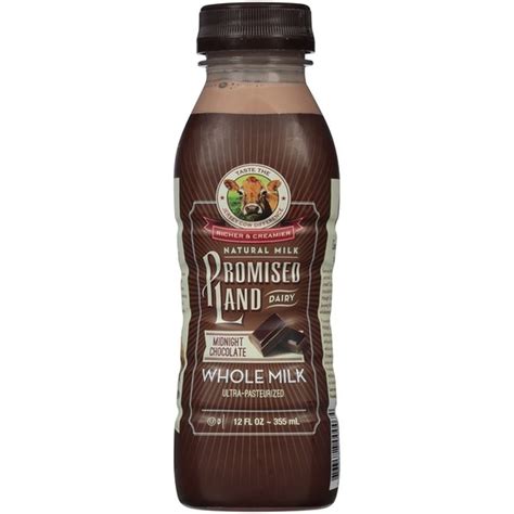 Promised Land Dairy Midnight Chocolate Whole Milk 12 Fl Oz Instacart