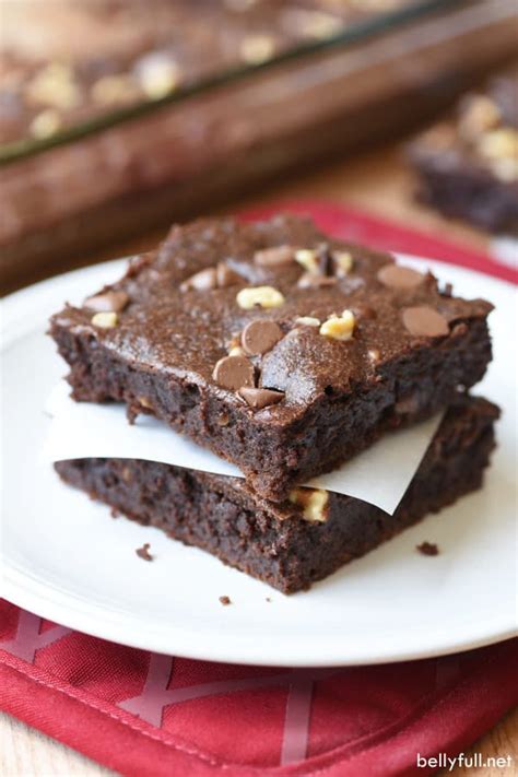 From Scratch One Bowl Fudgy Brownies Belly Full