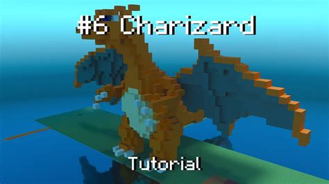 How To Build A Pok Mon Charizard Statue In Minecraft Tutorial Youtube