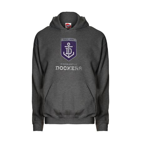 Fremantle Dockers AFL Mens Logo Hood