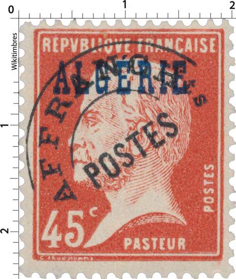 Timbre Alg Rie Type Pasteur Wikitimbres