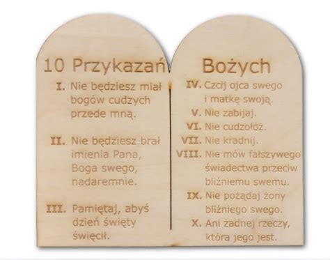 10 przykazań bożych tekst Anjelica Harrett