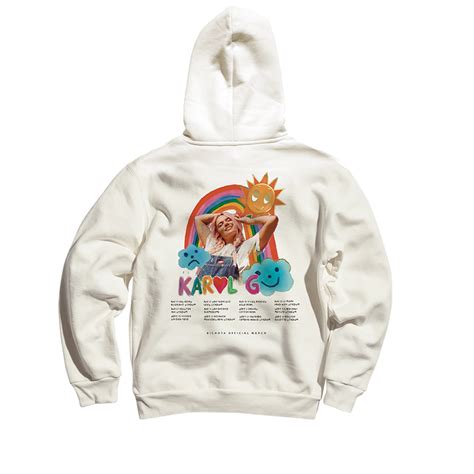 Msb Tour 2023 Rainbow Off White Hoodie Karol G Official Store