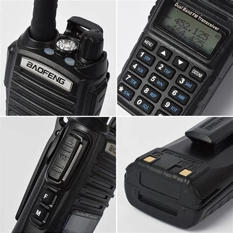 Rádio Comunicador Walk Talk 5w VHF UHF FM Dual Band Walkie talkies