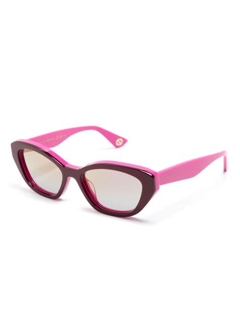 Gucci Eyewear Occhiali Da Sole Cat Eye Farfetch