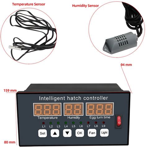 Xm Egg Incubator Controller Intelligent Digital Temperature Humidity