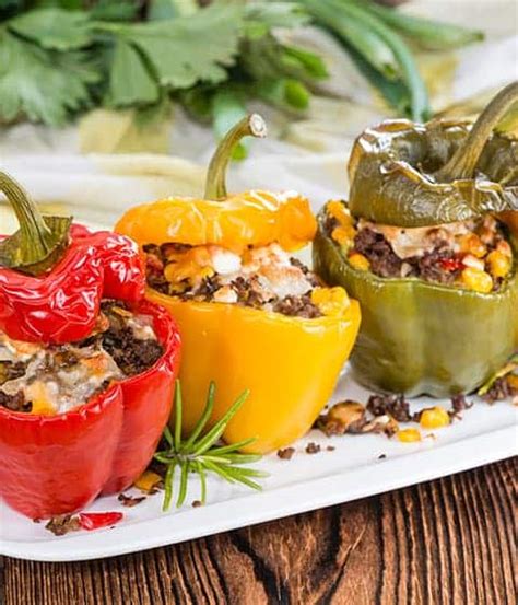 Ground Beef Stuffed Peppers Recipe | Pound of Ground