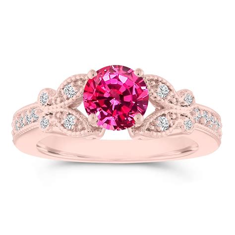 Pink Sapphire Engagement Rings