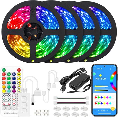 Amazon BTF LIGHTING RGBW Bluetooth Music APP 65 6FT LED Strip