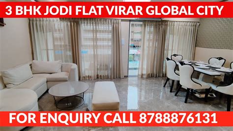 3 BHK JODI FLAT VIRAR WEST GLOBAL CITY ULTRA LUXURY TOWNSHIP FLAT IN