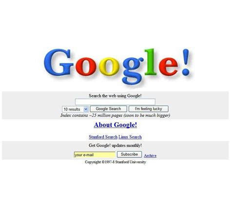 Original Google Homepage Logo - LogoDix