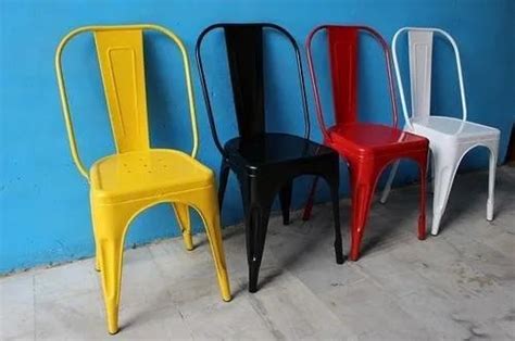 Metal Tolix Style Chairs For Cafe Without Armrest At Rs 1350 In Jodhpur