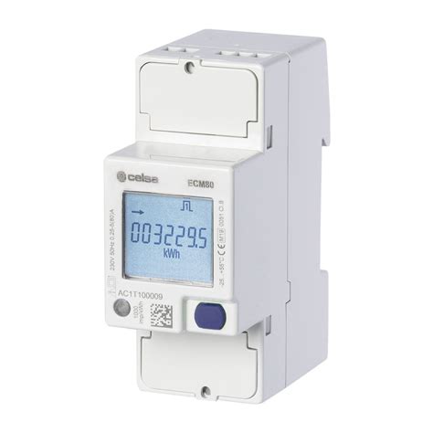 Single Phase Electric Energy Meter Wecm E Celsa Din Rail