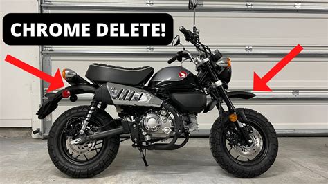 2022 Honda Monkey Chrome Delete YouTube