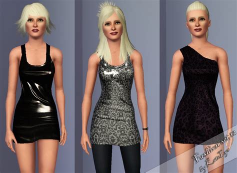 The Sims Resource Fashion Set 12 Party Dresses