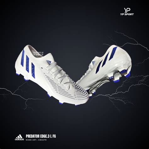 Jual Promo Sepatu Bola Adidas Predator Edge L Fg White Gw