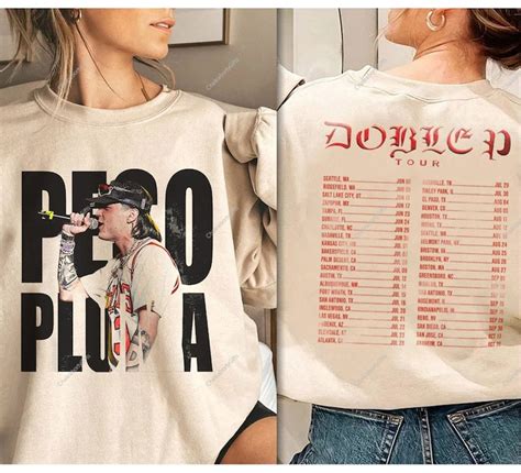 Peso Pluma Music Shirt Peso Pluma Doble P Tour 2023 Shirt Etsy