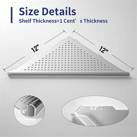 Estantes Esquineros De Ducha Empotrados De Acero Inoxidable 304