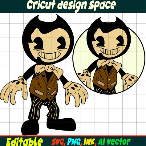 Editable Stickers Bendy The Ink Machine Svg Bendy Sublimat Inspire Uplift