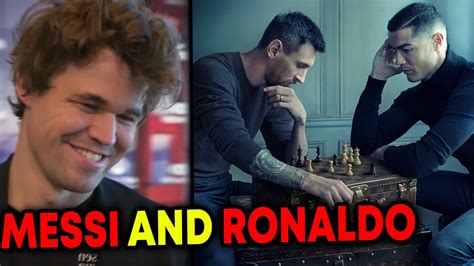 World Chess Champion On World Cup Photo Of Ronaldo And Messi Youtube