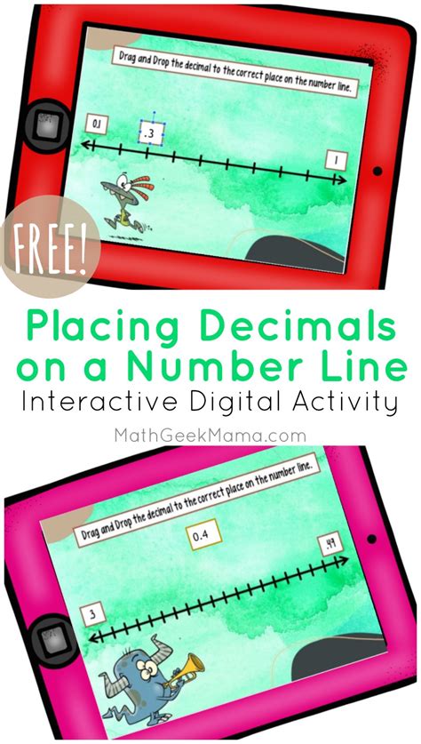 Decimals on a Number Line: Digital Activity for Kids