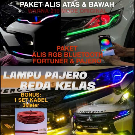 Jual Paket Siap Pakai Led Alis Rgb Running Control Bluetooth Pajero