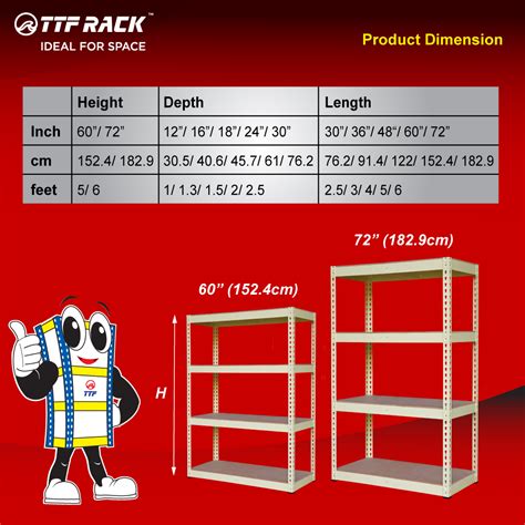 Ttf Rack Econ Rack Height Cm Cm Storage Rack Boltless Rack