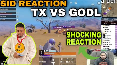 Sid Reaction On Tx Vs Godl V Drop Fight Scout Vs Zgod V Clowny