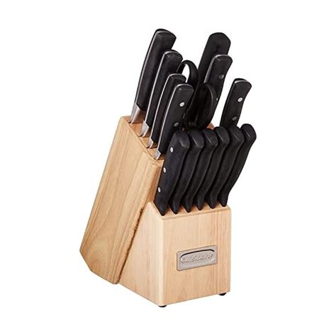 15 Piece Kitchen Knife Set With Block By Cuisinart Cutlery Set Triple