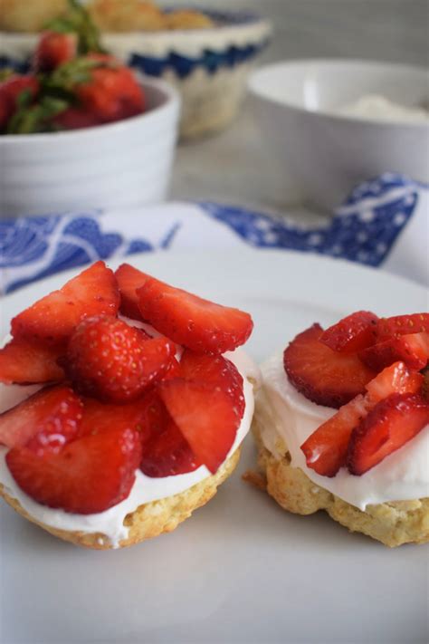 Strawberry Cream Scones Julia S Cuisine