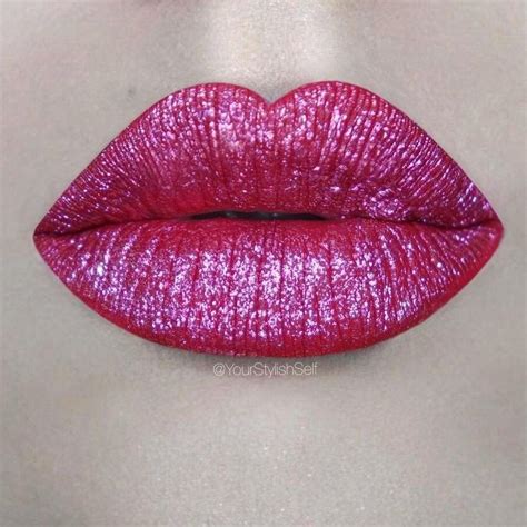 Metallic 👄💗 | Lip colors, Beautiful lips, Glossy lips