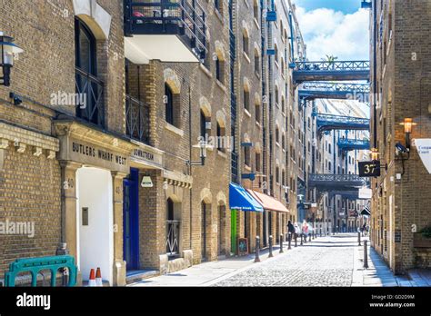 London Uk June Street View Of Shad Thames A Historic