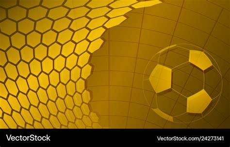 Soccer Background In Yellow Colors Royalty Free Vector Image