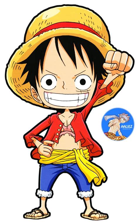 Chibi Luffy - Render by aaliez | Artesanato de anime, Personagens chibi ...