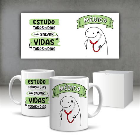 Caneca Flork Profiss O M Dico Em Cer Mica Ml Elo