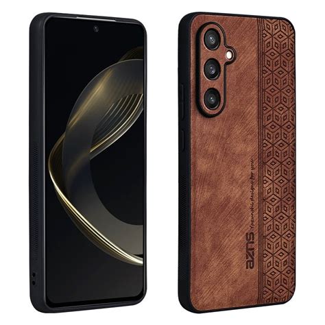 For Samsung Galaxy S G Azns D Embossed Skin Feel Phone Case Brown