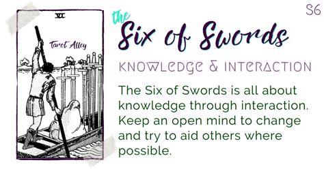 Six Of Swords Tarot Card Meaning Tarot Alley