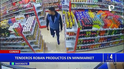 Captan A Tendero Robando Productos De Minimarket En Comas V Deo