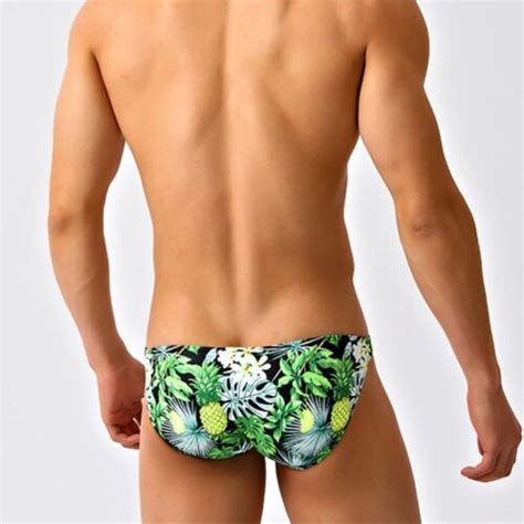 Men Low Waist Swim Briefs Beach Bikini Swimsuit Bathing Suit Gay Trunks