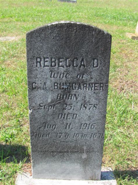 Rebecca D Kirby Bumgarner 1878 1916 Find A Grave Memorial