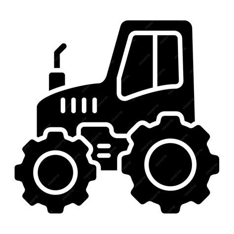 Premium Vector Tractor Icon