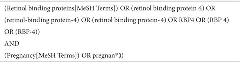 Frontiers Retinol Binding Protein 4 Rbp4 Circulating Levels And