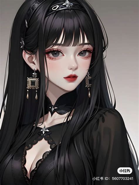 Black Hair Anime Girl Pfp Anime Girl Profile Picture For Girls Brown Hair Blue Eyes