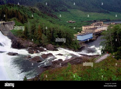 Ocean Falls Bc British Columbia Canada Hydro Power Dam At Old