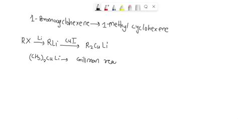 SOLVED: Organohalides are treated with lithium metal to yield an ...