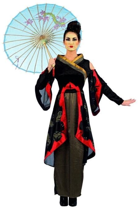 Karneval Damen Kostüm Geisha Luxus bei Faschingskram